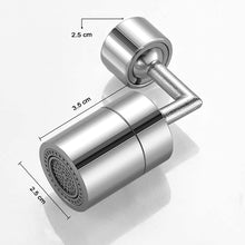 Close-up of sink faucet sprayer head.
