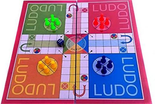 Ludo and Snake and Ladder Deluxe Board Game | Big Size 13 Inch Play Board for 5 Years and up | Ludo Game | Saap Seedhi Travel Board Game Multicolor LSC Board Deluxe(welcome shopping)