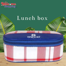 I-10 Stainless Steel Double Decker Lunch Box/Tiffin Box with Bag, Colour Stock per Avalibility, Set of 1